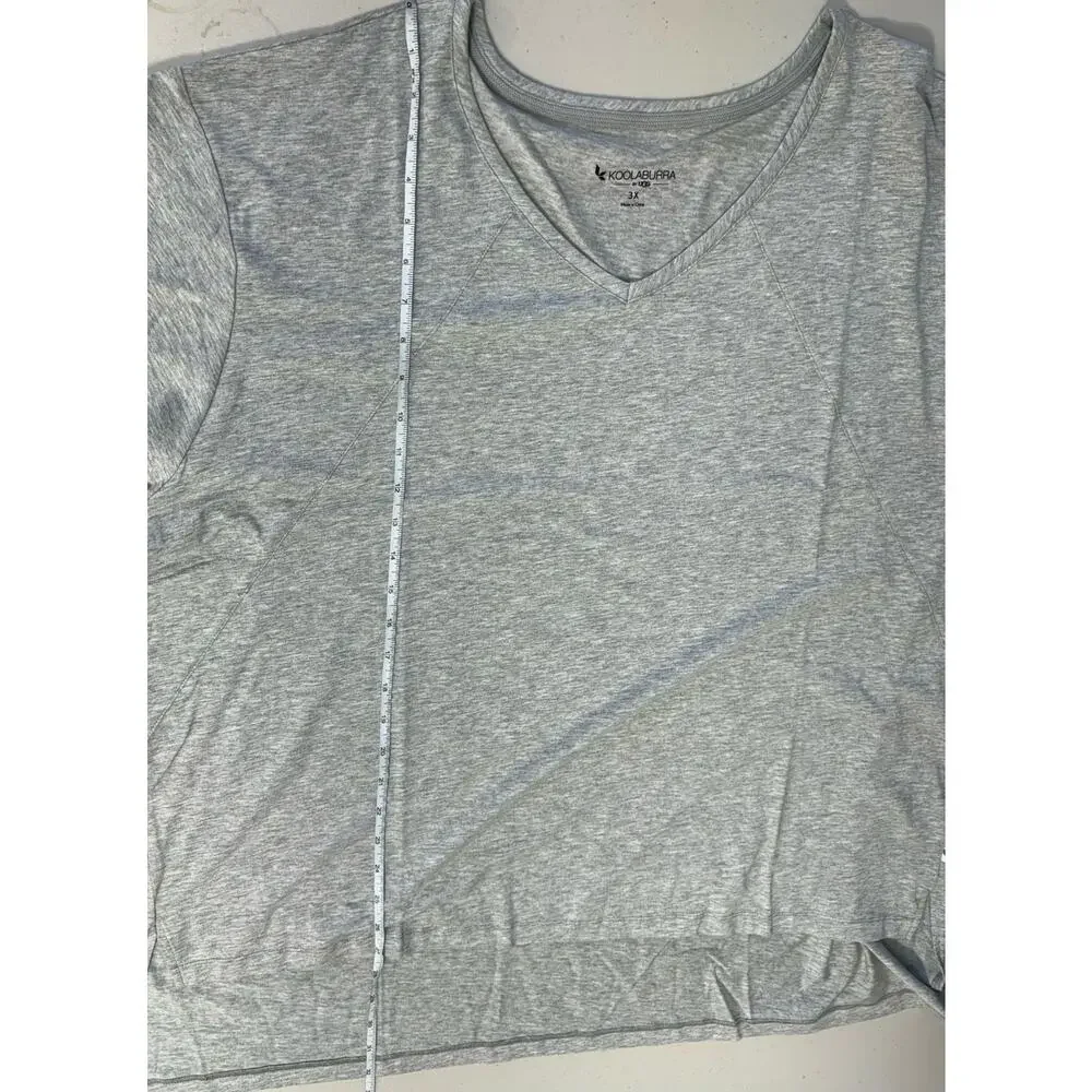 Koolaburra by UGG Jersey Short Sleeve Tunic Heathered Gray Plus Size 3X NWOT - Picture 9 of 9